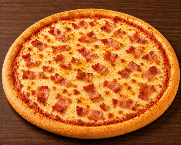bacon and cheese pizza