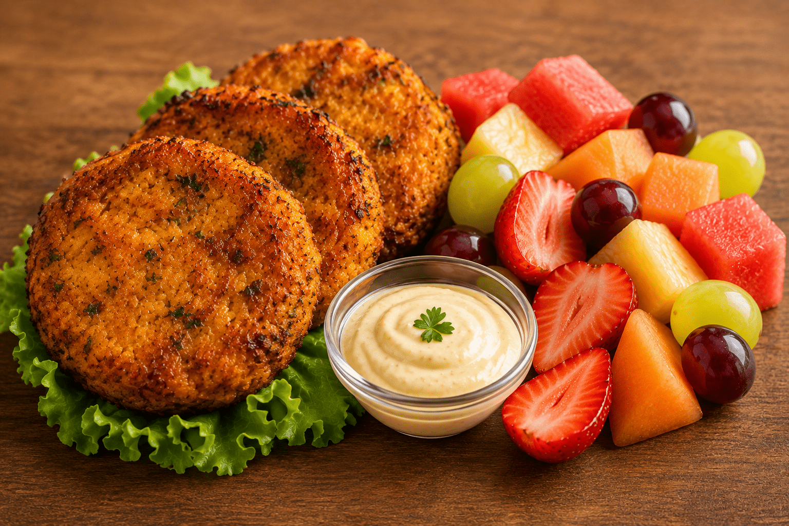 Menu butternut fritters
