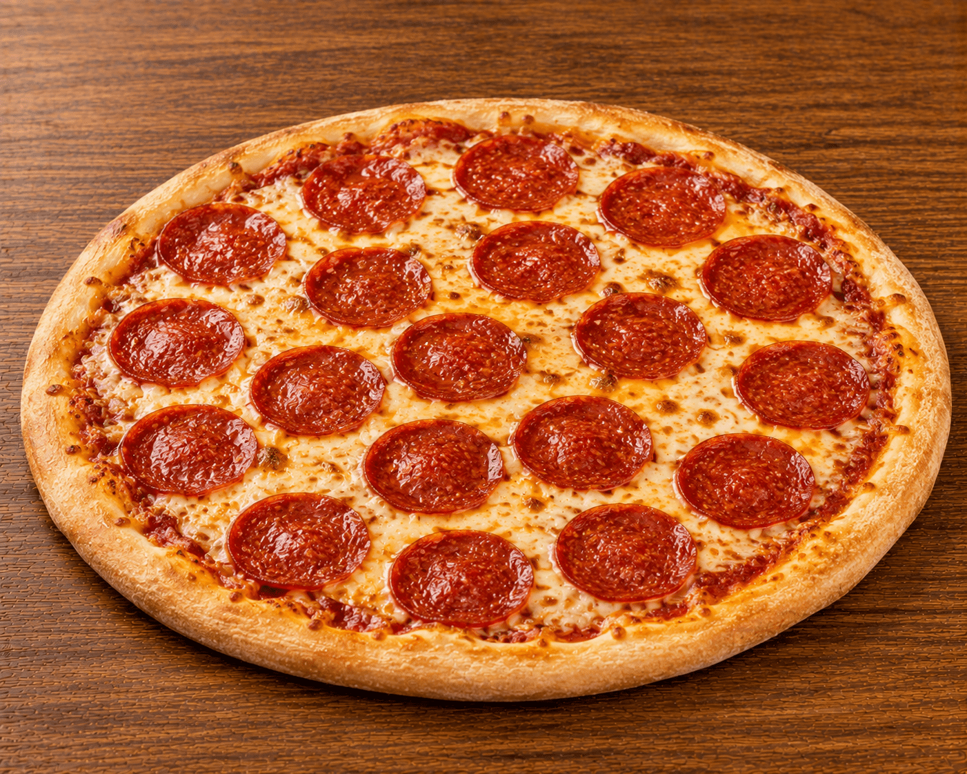 Menu pepperoni and cheese pizza