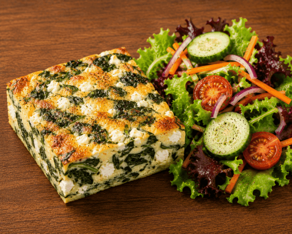 spinach and feta quiche